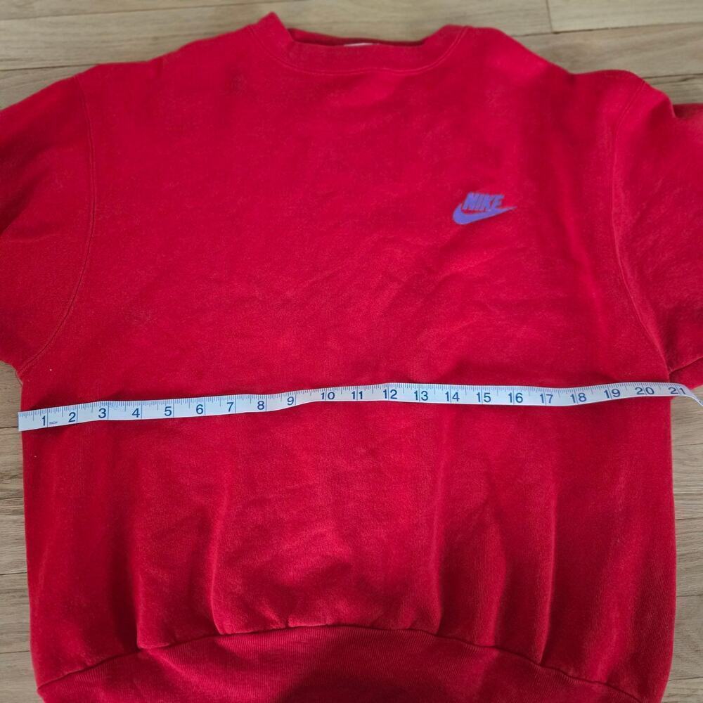 Vintage Nike Men's Red and Purple Sweatshirt Just Do It Swoosh Crewneck - Picture 5 of 8
